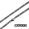 Cadena Acero Inoxidable Negro Eslabón 3×1 4mm x 70cm