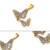 Dije Dos Tonos Diseño Mariposas 3D
