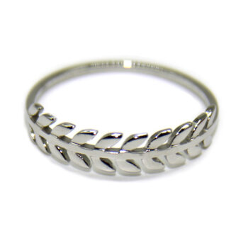 Anillo-Hojas-De-Laurel-Corona-Plateado