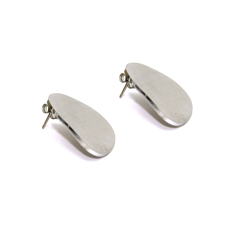 Aretes-Acero-Cepillado-Oval