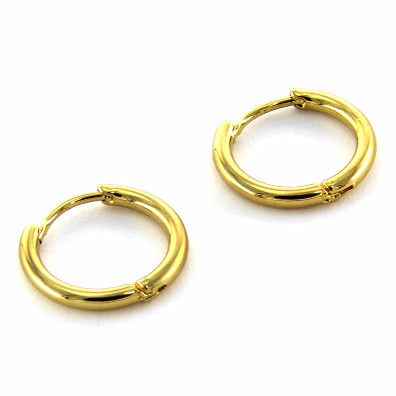 Aretes-Acero-Dorado-Tipo-Pendiente-Aro-Clasica-18mm-24