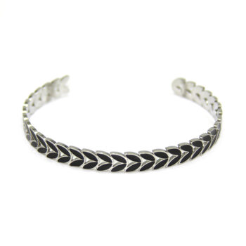 Brazalete-Hojas-Plateado