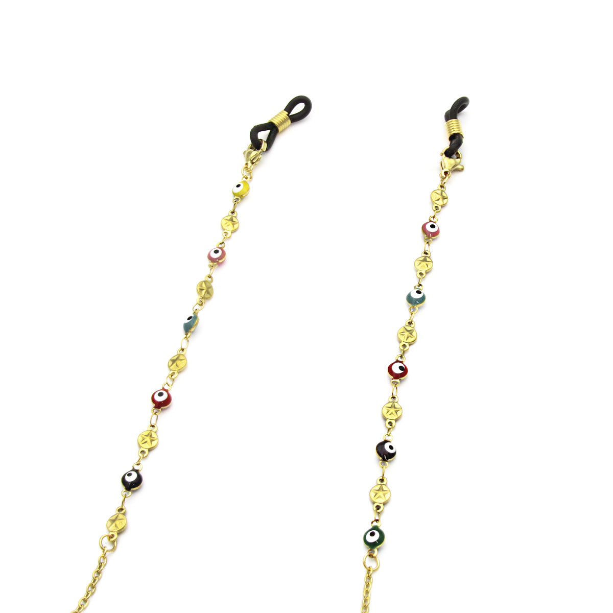 Cadena-Lentes-Dorado-Ojo-Turco-Nazar-Multicolor-Estrella-3