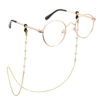 Cadena Lentes Dorado Perlas Imitacion Elegantes Sencilla