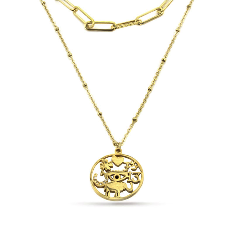 Collar-Acero-Dorado-Largo-Corbatero-Amuletos-de-Suerte