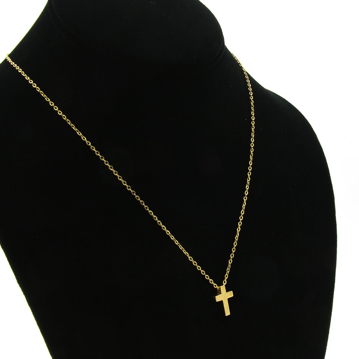 Collar-Acero-Dorado-Mini-Cruz-Latina-Lisa-Protectora-3