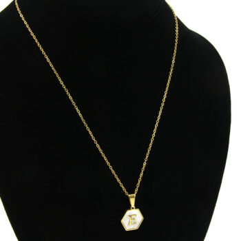 Collar-Acero-Inox-Dorado-Hexagonal-Letra-E-Madre-Perla-3