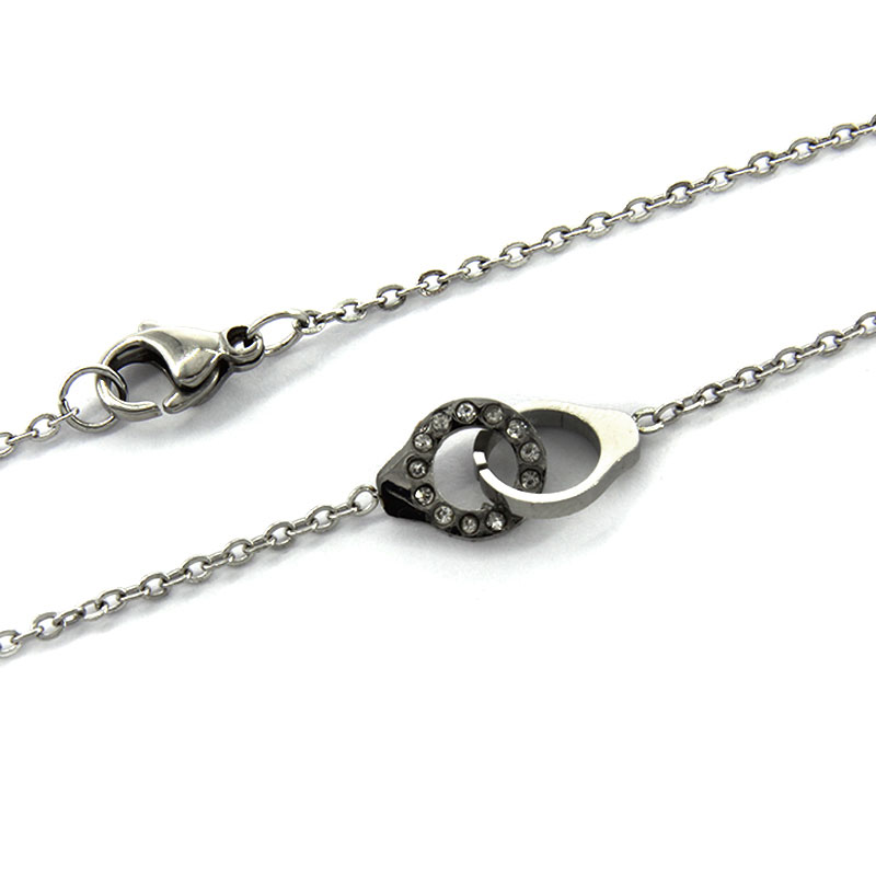 Collar-Acero-Inoxidable-Plateado-Esposas-Colgantes-Urban-2