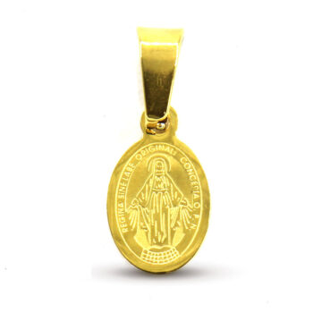 Dije-Acero-Dorado-Medalla-Virgen-Milagrosa-11Mm-x-8Mm