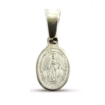 Dije-Acero-Plateado-Medalla-Virgen-Milagrosa-11Mm-x-8Mm