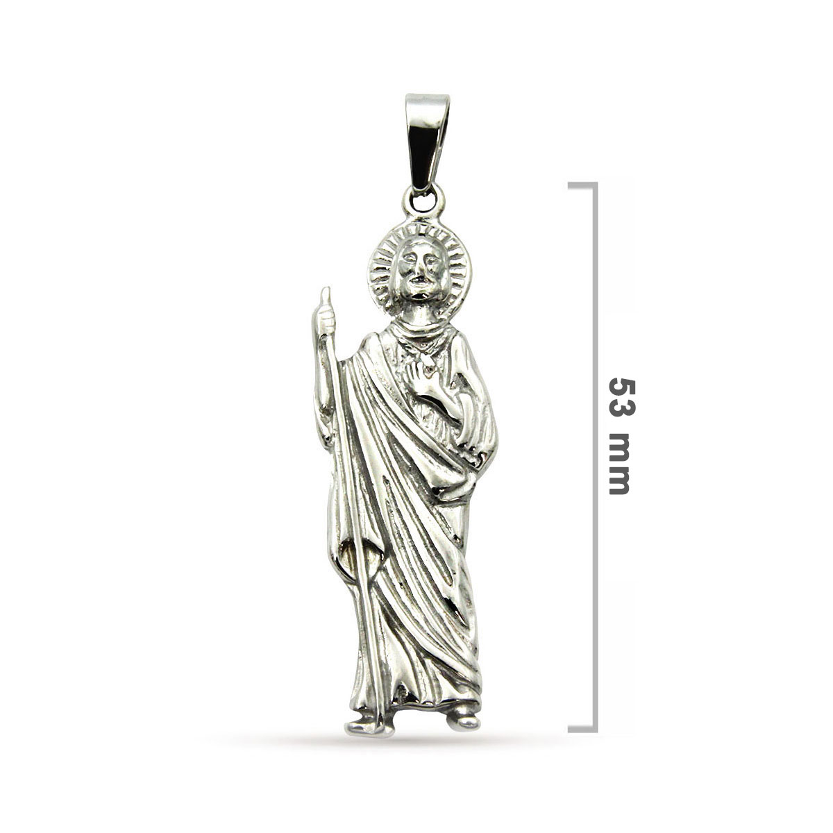 Dije-Acero-Plateado-Religioso-San-Judas-Tadeo-21Mm