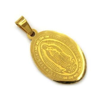 Dije-acero-Dorado-Virgen-de-Guadalupe-Medalla