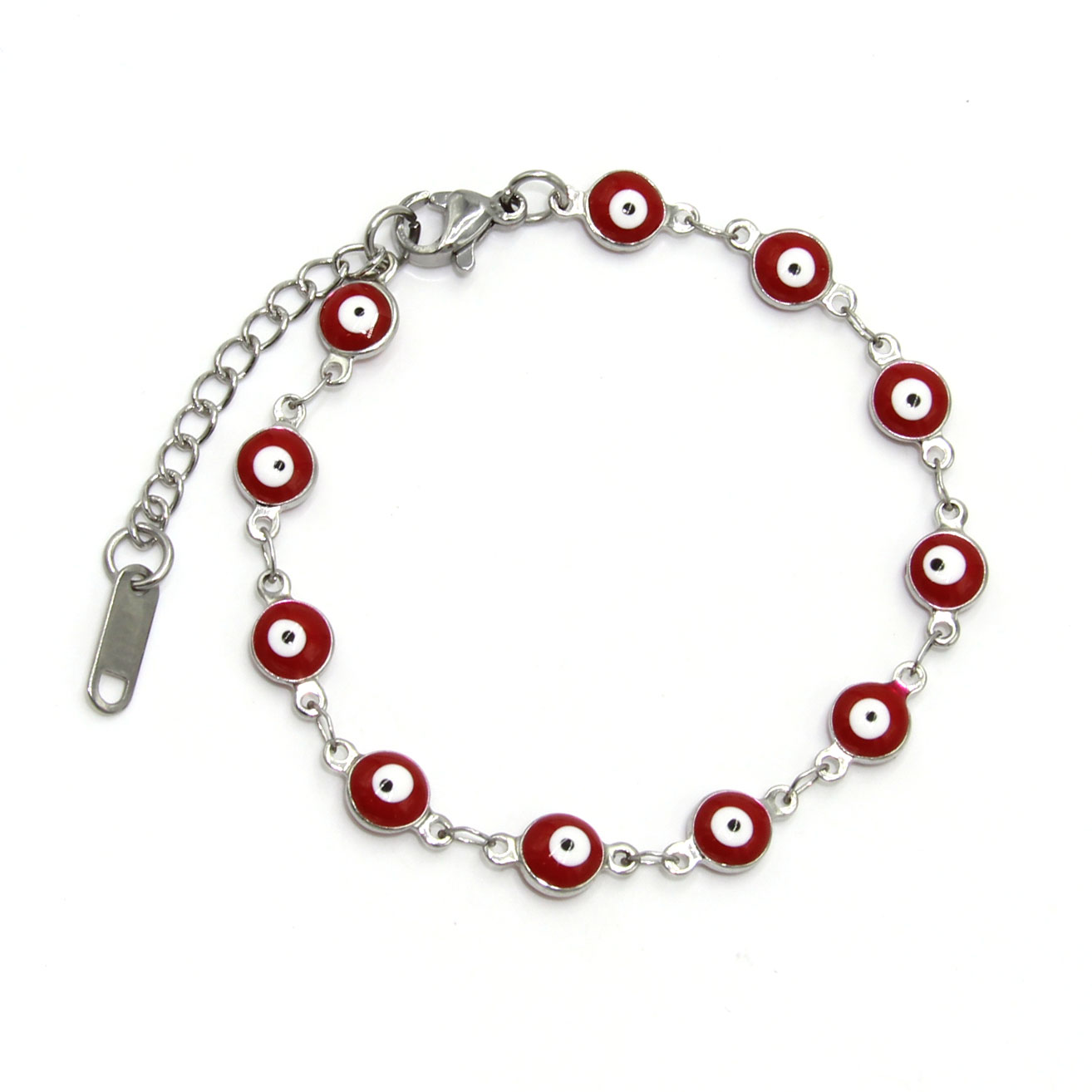 brazalete rojo con ojo de nazar