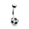 Piercing de Acero Balón de Soccer Futbol