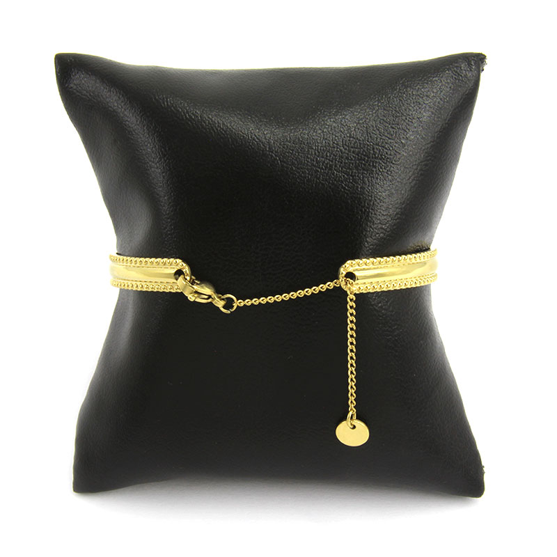 Pulsera-Acero-Inoxidable-Dorado-Brazalete-Estilo-Griego-4