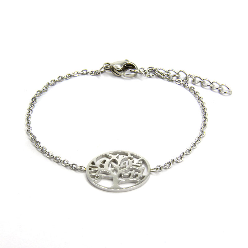 Pulsera-Acero-Plateado-Arbol-Vida-5-Facciones-Divergente-2