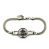 Pulsera Acero Brazalete Esclava Arbol de la Vida Plateado