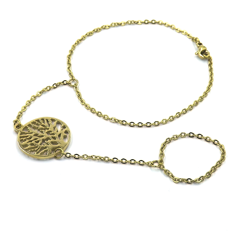 Pulsera-Anillo-Arabe-De-Acero-Dorado-Arbol-de-la-Vida