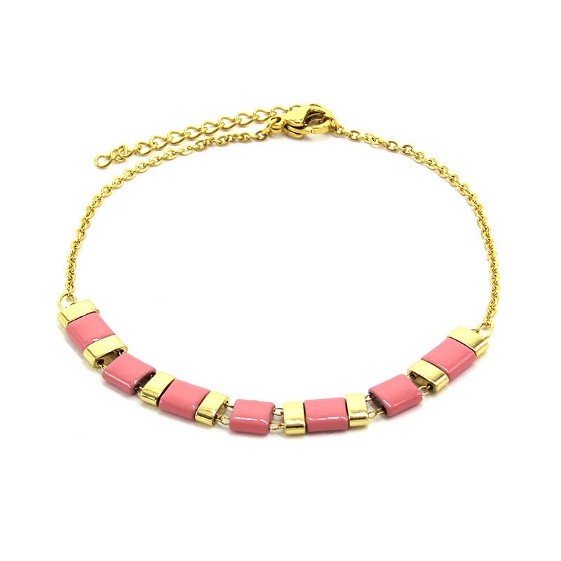 Pulsera-rosa-con-dorado-2