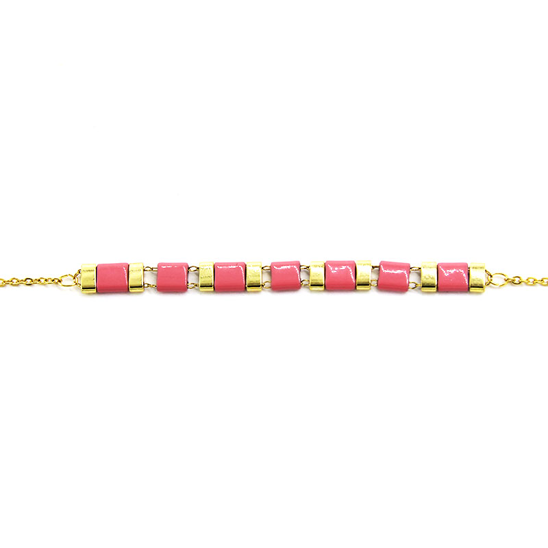 Pulsera-rosa-con-dorado-3