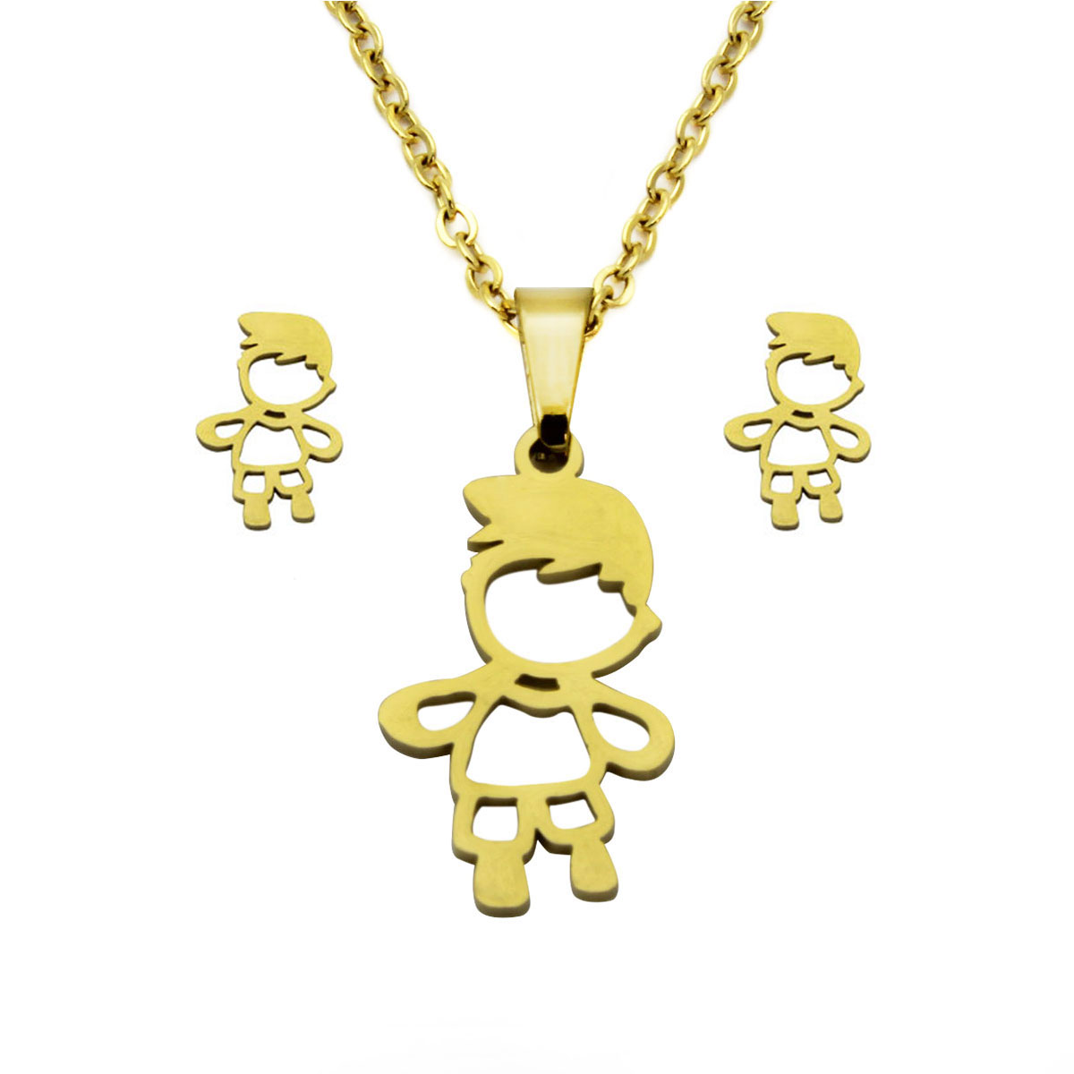 Set-Joyeria-Acero-Inoxidable-Dorado-Hijo-Nino-Famiia