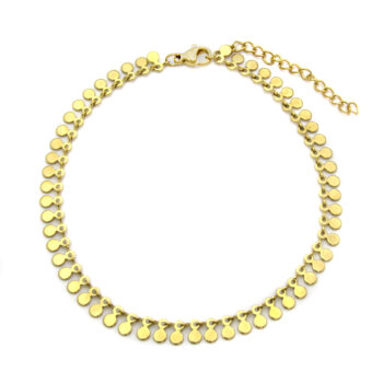 Tobillera-Acero-Dorado-Eslabon-Circular-Estilo-Gitano-5mm
