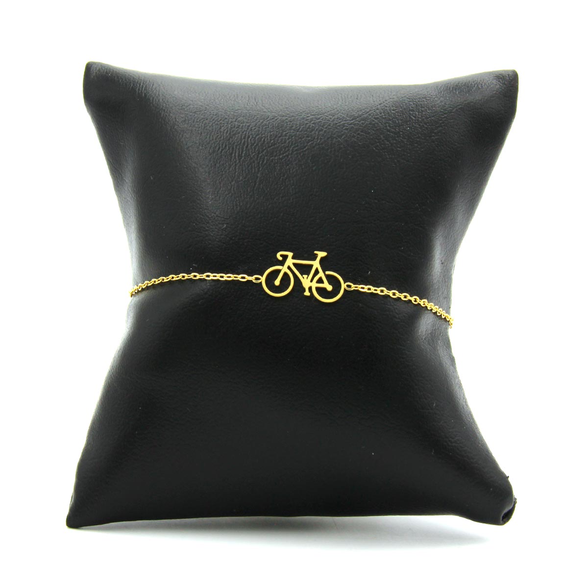 Pulsera Acero Inox Dorado Bicicleta Montaña Ciclismo -2