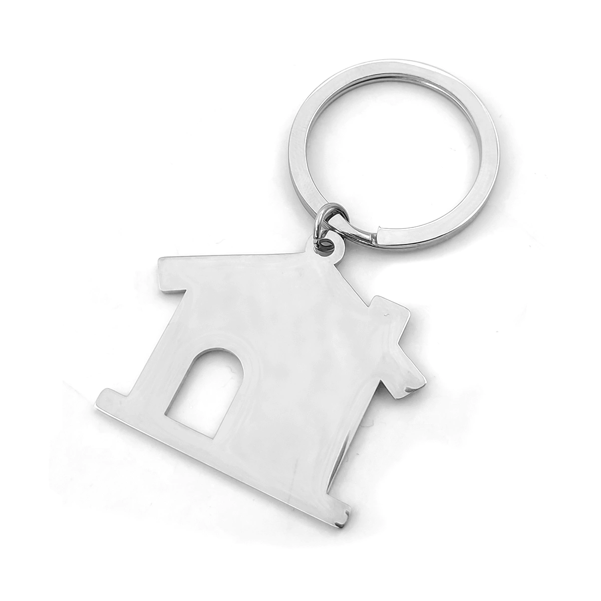 Llavero Acero Inoxidable Hogar Casa Para Grabado