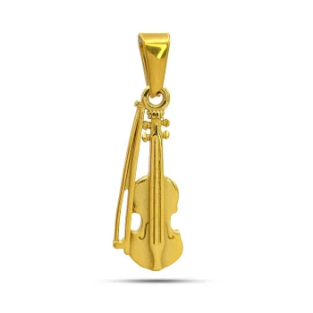 Dije Acero Inox Dorado Violín Chelo Instrumento Música