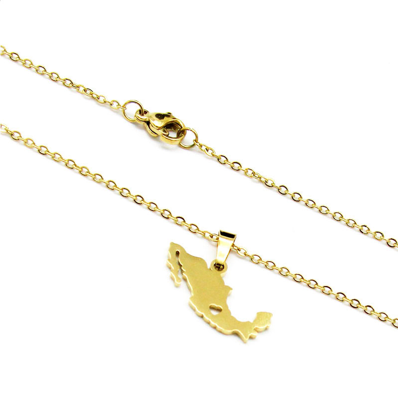 0259 0 Set de Joyeria Acero Inoxidable Dorado Corazon