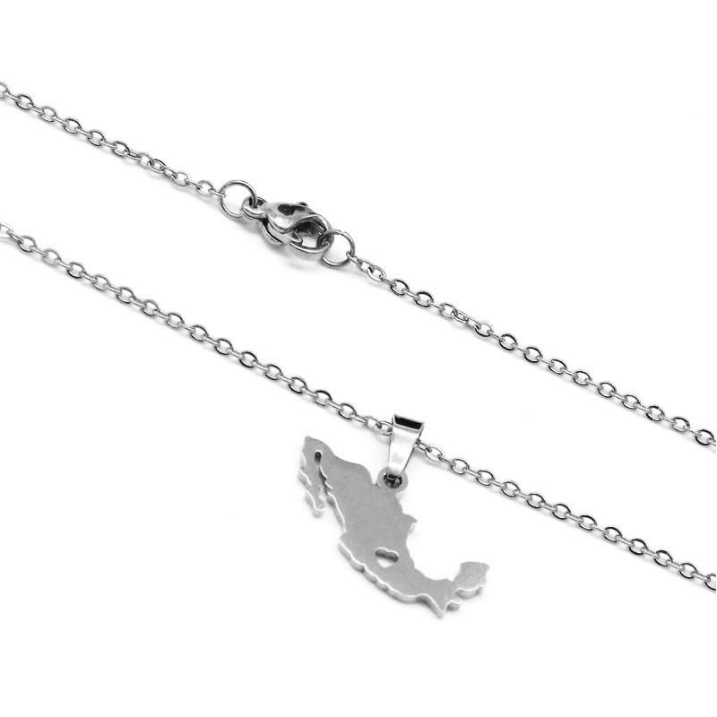 0260 0 Set de Joyeria Acero Inoxidable Plateado Corazon