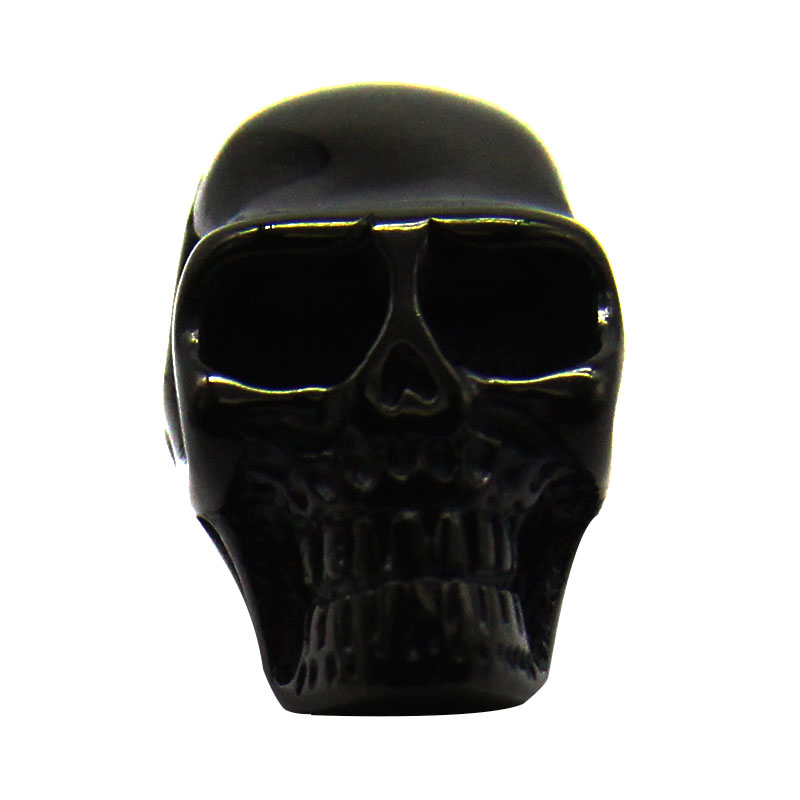 1195 0 Dije Acero Inoxidable Negro Craneo Calavera Skull Black