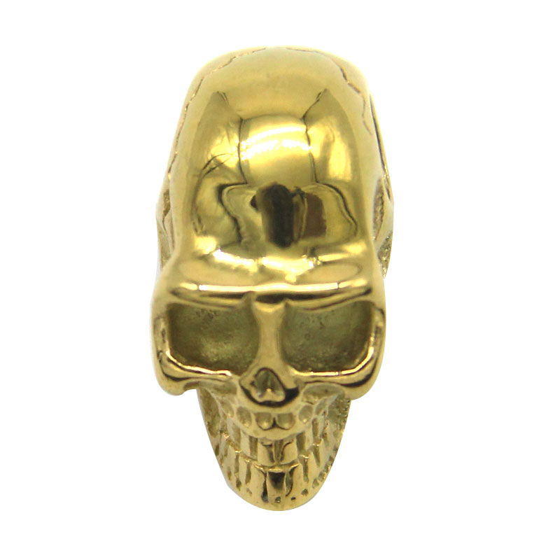 1197 Dije Acero Inoxidable Dorado Craneo Calavera Skull Gold