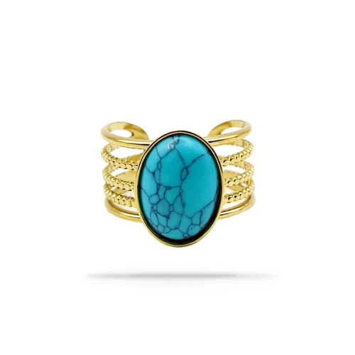 Anillo-Acero-Dorado-Ajustable-Lineas-Ancho-Turquesa-Oval-4.webp