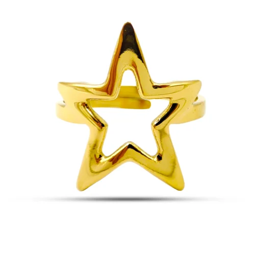 Anillo-Acero-Dorado-Contorno-Estrella-Lisa-Ajustable-2.webp