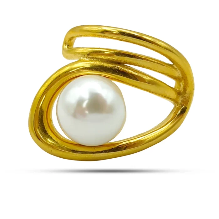 Anillo-Acero-Dorado-Irregular-Espiral-Perla-Ajustable-2.webp