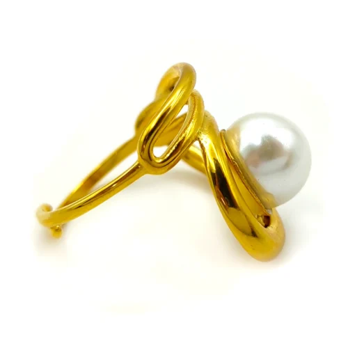 Anillo-Acero-Dorado-Irregular-Espiral-Perla-Ajustable-4.webp