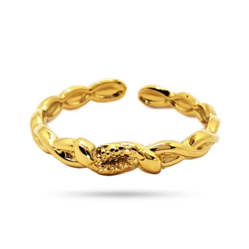 Anillo-Acero-Dorado-Mujer-Serpiente-Entrelazada-Ajustable.webp