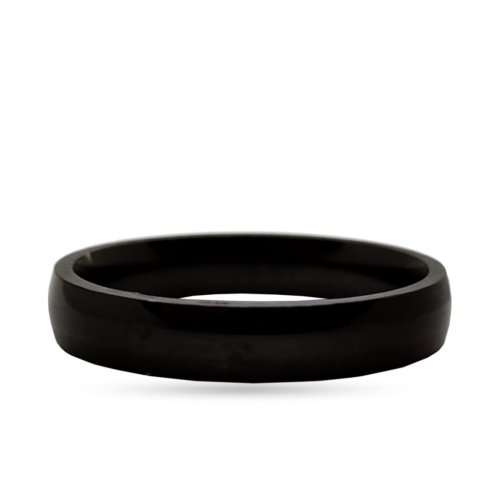 Anillo Acero Inoxidable Negro Minimalista 1