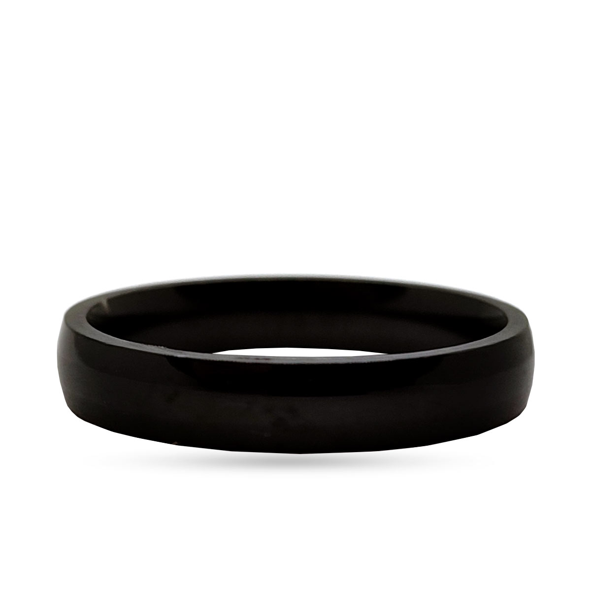 Anillo Acero Inoxidable Negro Minimalista 1
