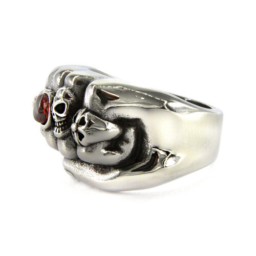Anillo-Acero-Plateado-Hombre-Puno-Rudo-Calavera-Gema-3.jpg