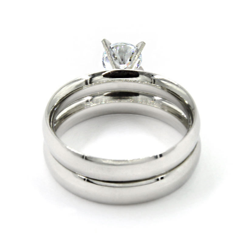 Anillos Acero Inox Tipo Argolla y Compromiso Duo Classic 7 Anillos Acero Inox Tipo Argolla y Compromiso Duo Classic - Image 5