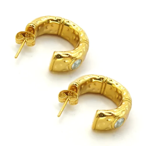 Aretes-Acero-Dorado-Arracada-Bambu-Martillado-Cristales-1.webp
