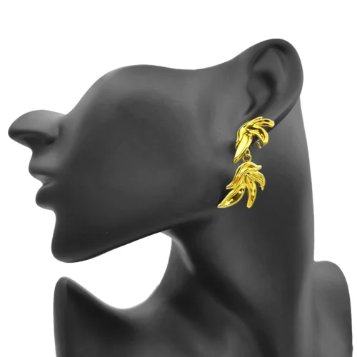Aretes-Acero-Dorado-Largos-Hojas-Texturizadas-Elegantes-2.webp