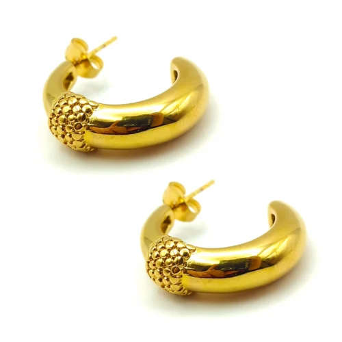 Aretes-Acero-Dorado-Media-Arracada-Chunky-Banda-Textura-3.webp