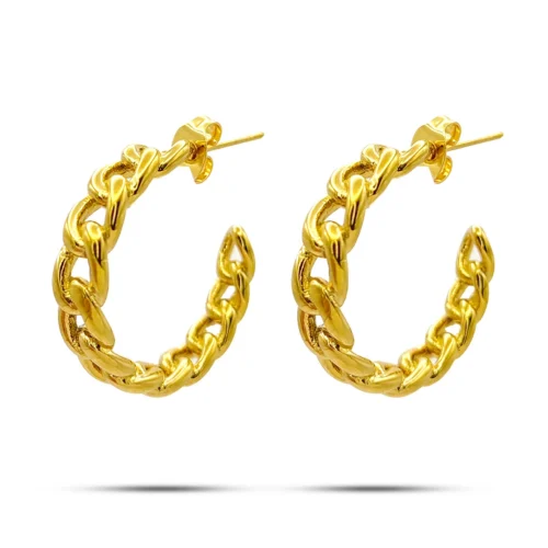 Aretes-Acero-Dorado-Media-Arracada-Eslabones-Cadena-2.webp