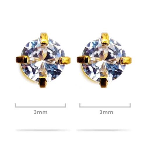 Aretes-Acero-Dorado-Piercing-Broquel-Doble-Zirconia-3-mm.webp
