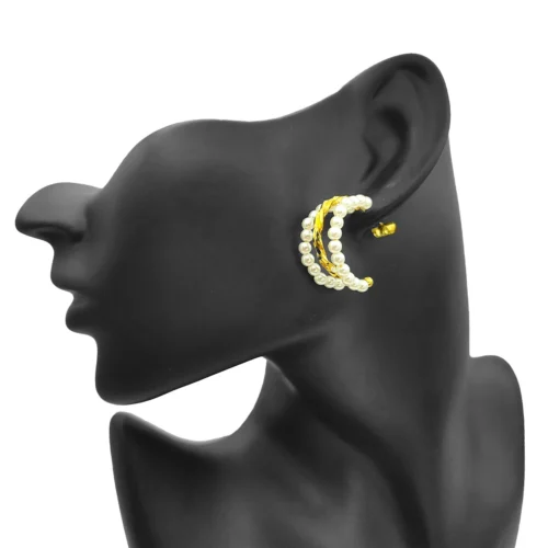 Aretes-Acero-Dorado-Triple-Arracadas-Torcidas-Perlas-2.webp