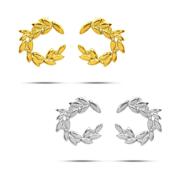 Aretes-Acero-Guirnaldas-Hojas-Diseno-en-C-Elegante-6.webp