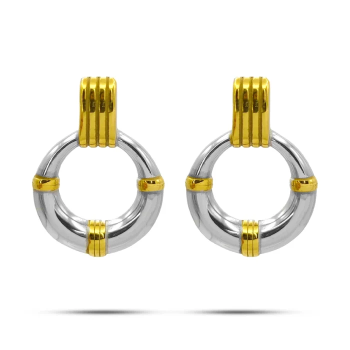 Aretes-Acero-Inox-Bicolor-Circulo-Hueco-Textura-Lineas-2.webp